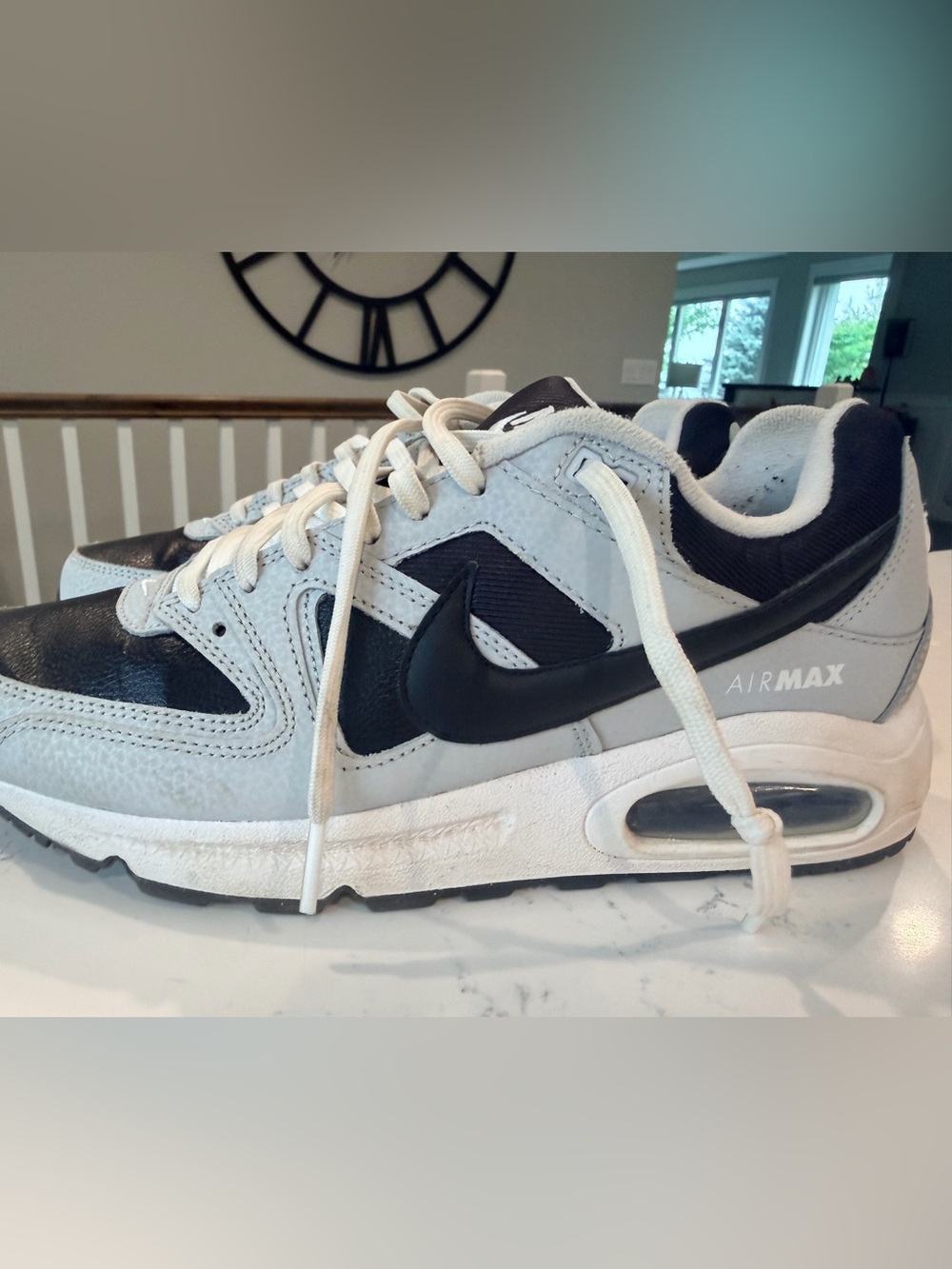 Nike Air Max Gray, Black and White Sneakers